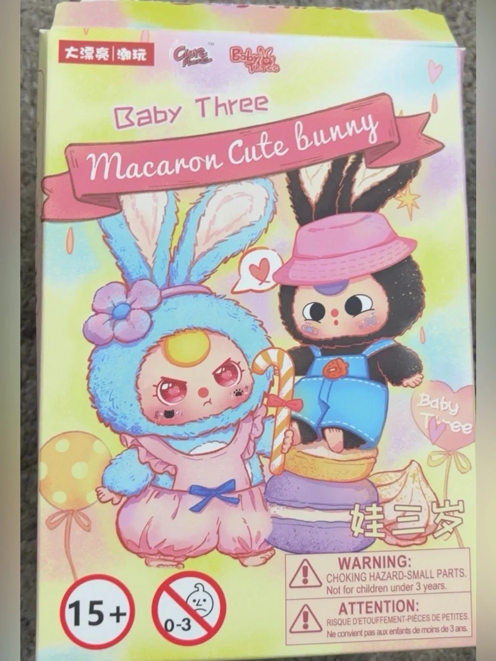 Cute Plush Bunny Doll in Light Green with Pink Outfit